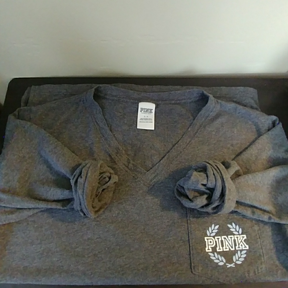 PINK long sleeved campus tee